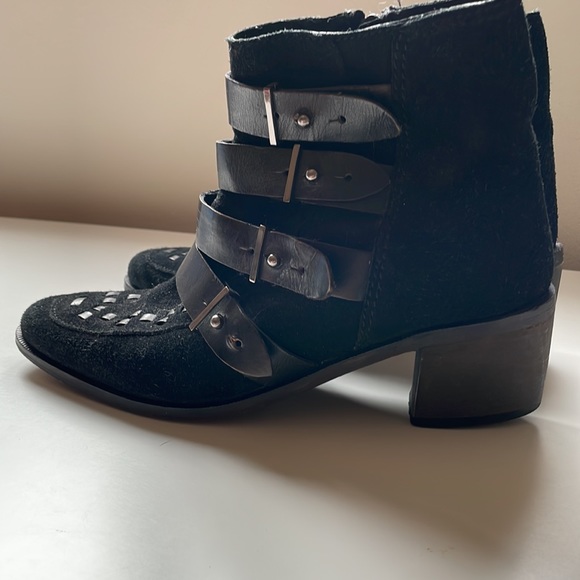 Free People Ranger Ankle Boot in Black - Picture 4 of 5